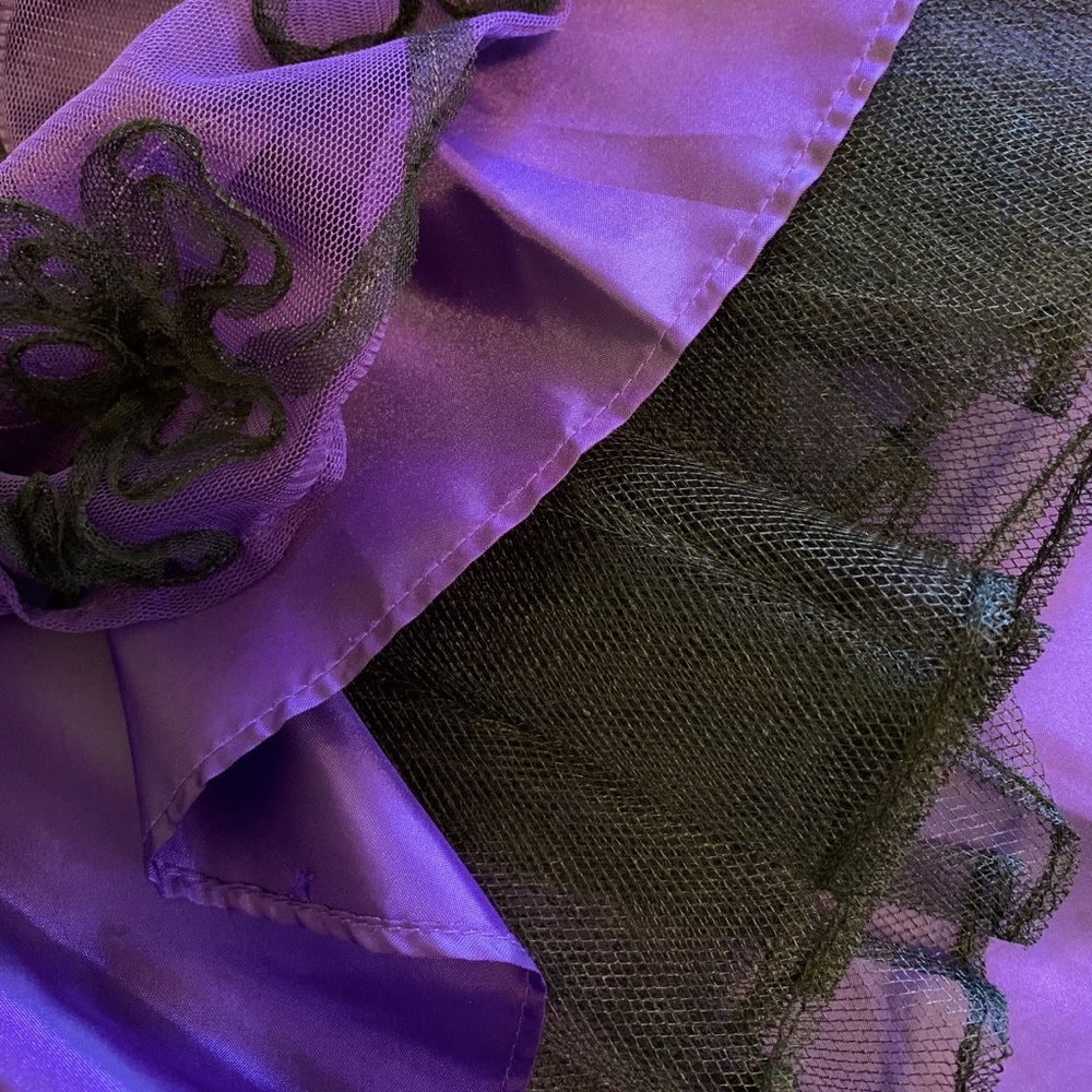 ✨💜 Purple and Black Cocktail Dress 💜✨ - Picture 4 of 6